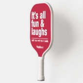 FUN & LAUGHS individuelle Name & color Pickleball Schläger (Links)
