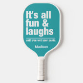 FUN & LAUGHS individuelle Name & color Pickleball Schläger (Rückseite)