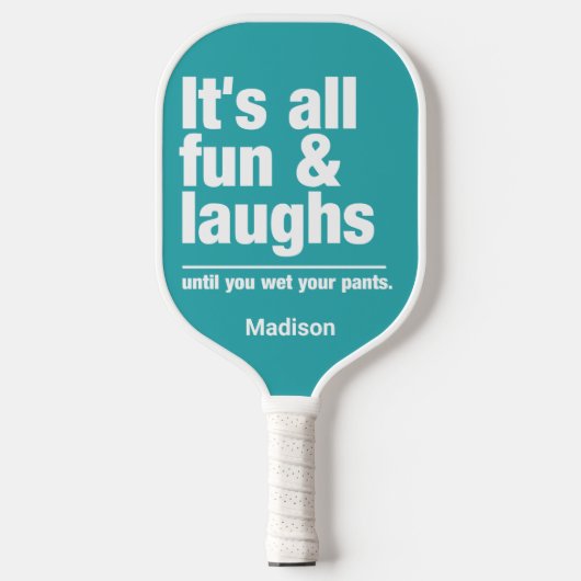 FUN & LAUGHS individuelle Name & color Pickleball Schläger (Vorderseite)