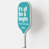 FUN & LAUGHS individuelle Name & color Pickleball Schläger (Links)