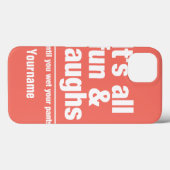 FUN & LAUGHS individuelle Name & Farb-Hüllen Case-Mate iPhone Hülle (Rückseite (Horizontal))