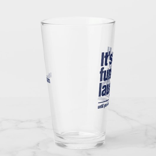 FUN & LAUGHS individuelle Name Glas (Rechts)