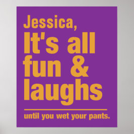 FUN & LAUGHS individuelle Name Poster