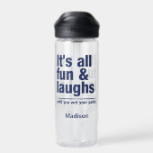 FUN & LAUGHS individuelle Name Trinkflasche (Rückseite)