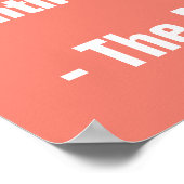 FUN & LAUGHS individuelle Name- und Farbposter Poster (Ecke)