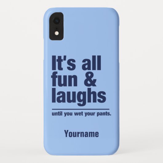 FUN & LAUGHS individuelle Name- und Farbtelefonfäl Case-Mate iPhone Hülle (Rückseite)