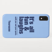 FUN & LAUGHS individuelle Name- und Farbtelefonfäl Case-Mate iPhone Hülle (Rückseite (Horizontal))