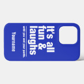 FUN & LAUGHS individuelle Name- und Farbtelefonfäl Case-Mate iPhone Hülle (Rückseite (Horizontal))