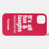 FUN & LAUGHS individuelle Name- und Farbtelefonfäl Case-Mate iPhone Hülle (Rückseite (Horizontal))