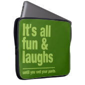 FUN & LAUGHS - individueller Farb-Laptop-Ärmel Laptopschutzhülle (Vorne Rechts)