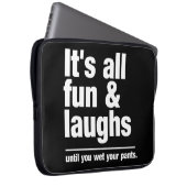 FUN & LAUGHS - individueller Farb-Laptop-Ärmel Laptopschutzhülle (Vorne Rechts)