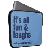 FUN & LAUGHS - individueller Farb-Laptop-Ärmel Laptopschutzhülle (Vorne Rechts)