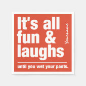 FUN & LAUGHS-Papierservietten Serviette (Vorderseite)