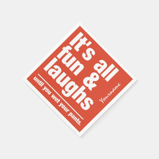 FUN & LAUGHS-Papierservietten Serviette (Ecke)