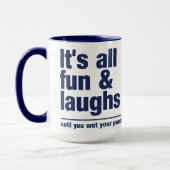 FUN & LAUGHS Tasse - wählen Sie Stil & Farbe (Links)