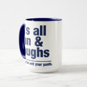 FUN & LAUGHS Tasse - wählen Sie Stil & Farbe (Vorderseite Links)