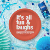 FUN & LAUGHS-Teller für benutzerdefiniertes Farbpa Pappteller (Party)