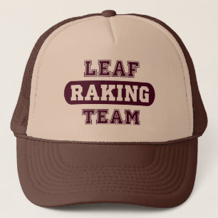 Fun Leaf Raking Team Trucker Hat Truckerkappe