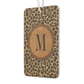 Fun Leather Leopard Vintag Modern Boho Monogram Autolufterfrischer (Links)