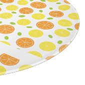 Fun Lemon, Orange und Traubenfrucht Personalisiert Schneidebrett (Ecke)