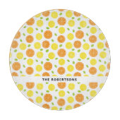 Fun Lemon, Orange und Traubenfrucht Personalisiert Schneidebrett (Vorderseite)