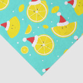 Fun Lemons Weihnachtsmannmützen Weihnachten Seidenpapier (Detail)