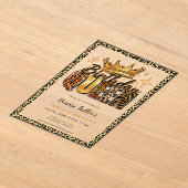 Fun Leopard Birthday Queen Thirty Birthday Acryleinladungen (Ablage )