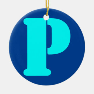 Fun Letter P Alphabet Lehrer Kindergarten  Keramik Ornament