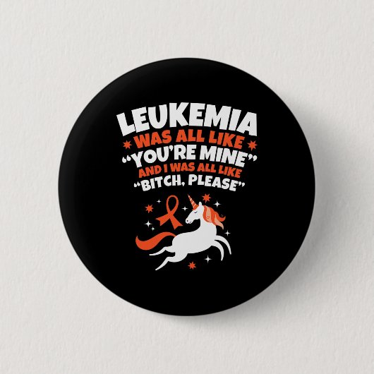 Fun Leukämie Bitte binden Krebs kämpfen Survivo Button (Vorderseite)