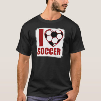 Fun Liebe Fußball Sporty Ball Herzdesign T-Shirt