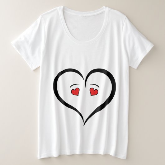 Fun Liebe Heart Tshirt (Design vorne)