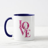 Fun LIEBE in Spring Pink Hydrangea Blume Letting Tasse (Links)