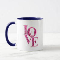 Fun LIEBE in Spring Pink Hydrangea Blume Letting