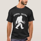 Fun Lifting Yeti Abdominal Swoleman Geschenk T-Shirt (Vorderseite)