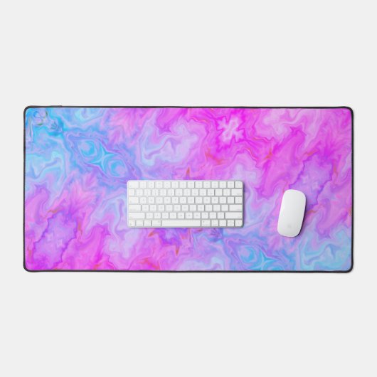 Fun Lila Abstraktes Muster Moderne farbenfrohe Boh Schreibtischunterlage (Tastatur & Maus)