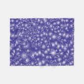 Fun LILA Abstraktes Tinte Super Splash Muster Fleecedecke (Vorderseite (Horizontal))