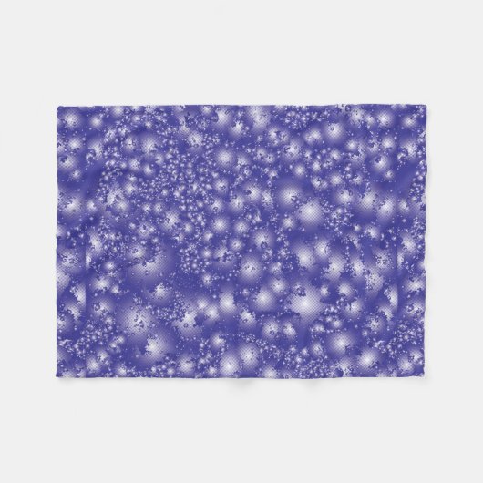 Fun LILA Abstraktes Tinte Super Splash Muster Fleecedecke (Vorderseite (Horizontal))