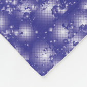 Fun LILA Abstraktes Tinte Super Splash Muster Fleecedecke (Ecke)