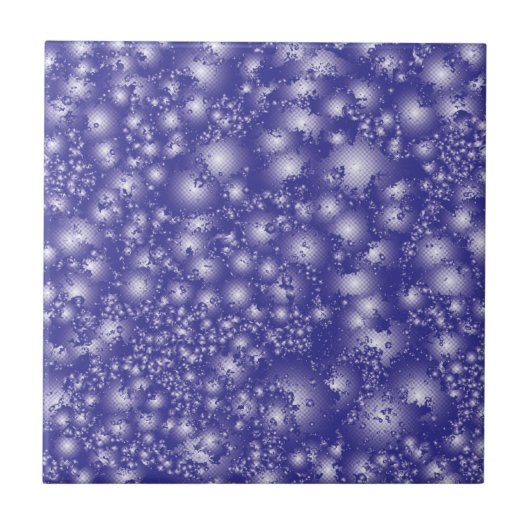 Fun LILA Abstraktes Tinte Super Splash Muster Fliese (Vorderseite)