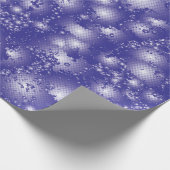 Fun LILA Abstraktes Tinte Super Splash Muster Geschenkpapier (Ecke)