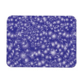 Fun LILA Abstraktes Tinte Super Splash Muster Magnet (Horizontal)