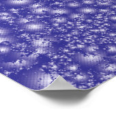 Fun LILA Abstraktes Tinte Super Splash Muster Poster (Ecke)