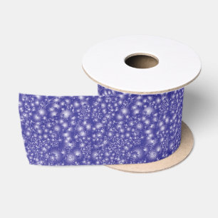 Fun LILA Abstraktes Tinte Super Splash Muster Satinband
