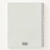 Fun Lila Moderne Minimal Crochet Eggplant Name Notizblock (Rückseite)