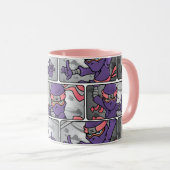Fun Lila Ninja Tasse (VorderseiteRechts)