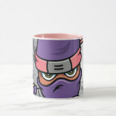 Fun Lila Ninja Tasse (Zentrum)