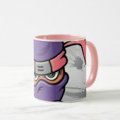 Fun Lila Ninja Tasse (VorderseiteRechts)