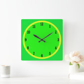 Fun Limon und Lemon Wall Clock Quadratische Wanduhr (Zuhause)