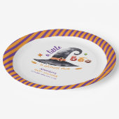 Fun Little Boo Witch Hat Fall Baby Dusche Pappteller (Schrägansicht)