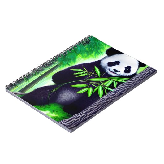 Fun Little Panda Bear Notizblock (Linke Seite)